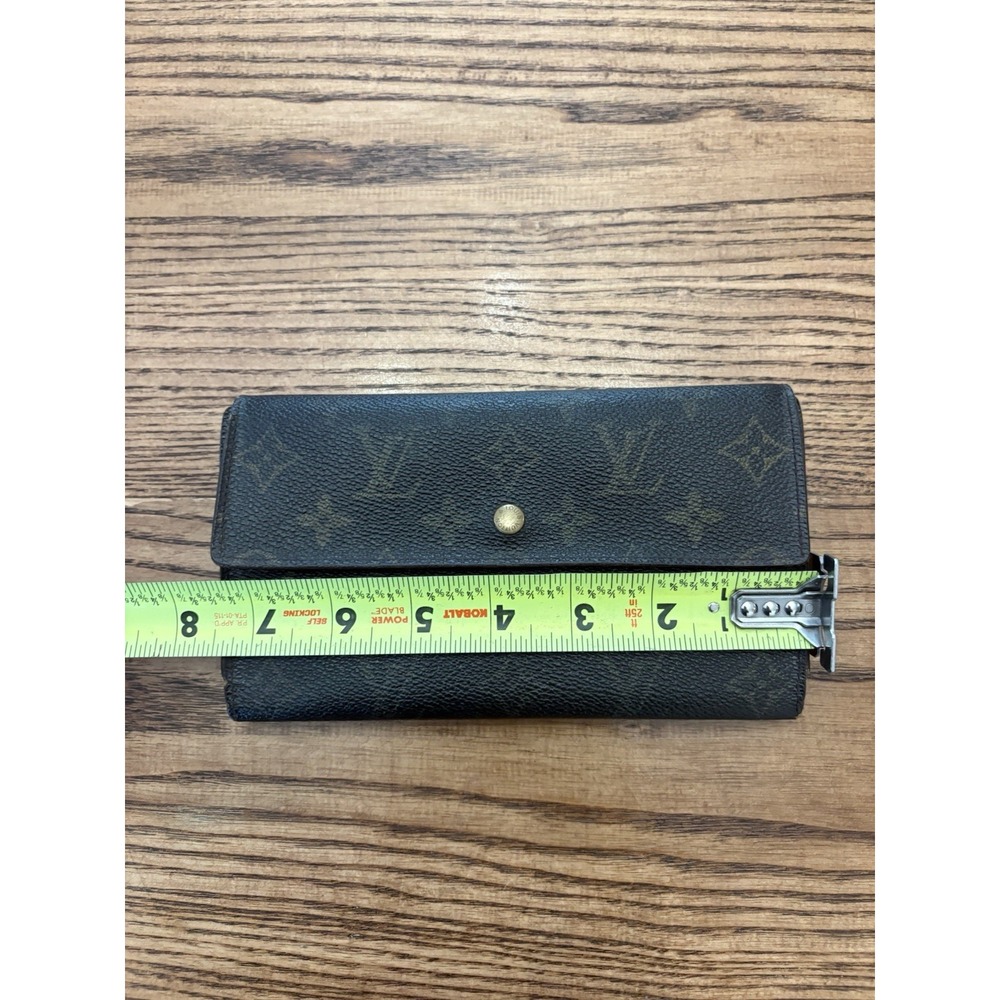 Vintage Louis Vuitton LV Monogram‎ Sarah Wallet Snap Closure Long Credit - Picture 3 of 10
